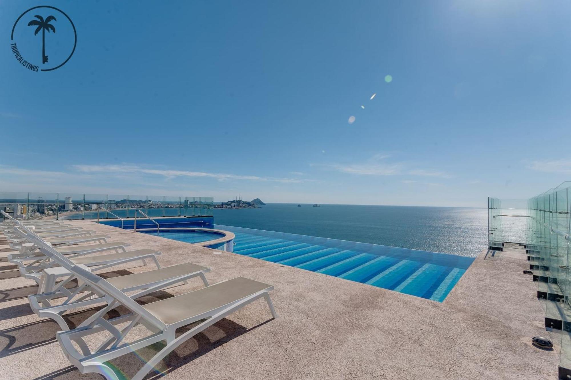 Terraza Con Vista Al Mar, Bbq Y Piscina Lejlighed Mazatlán Eksteriør billede